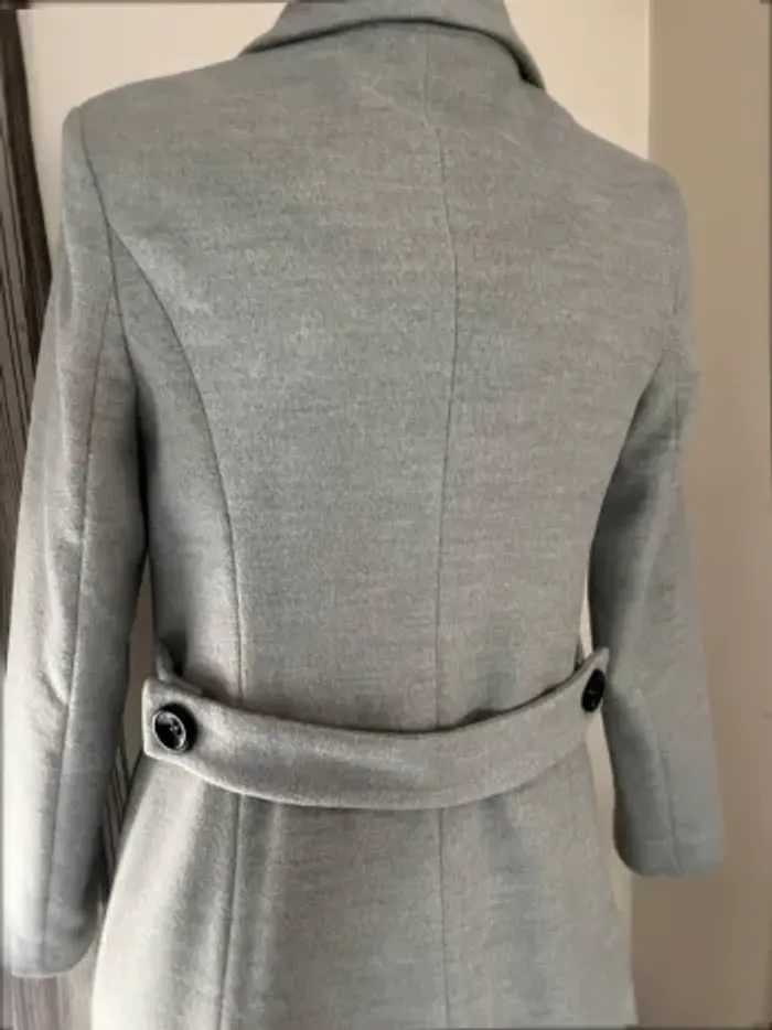 Manteau long femme gris Taille L - 40 - photo numéro 8
