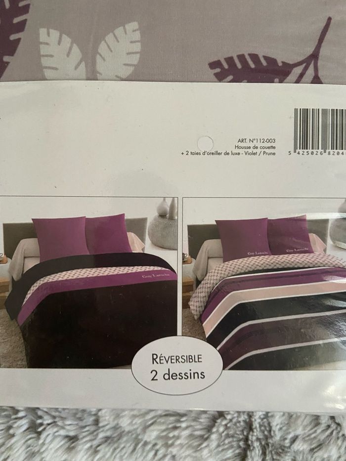 2 parure de lit 240/220 Guy Laroche 100% percale de coton neuves - photo numéro 6