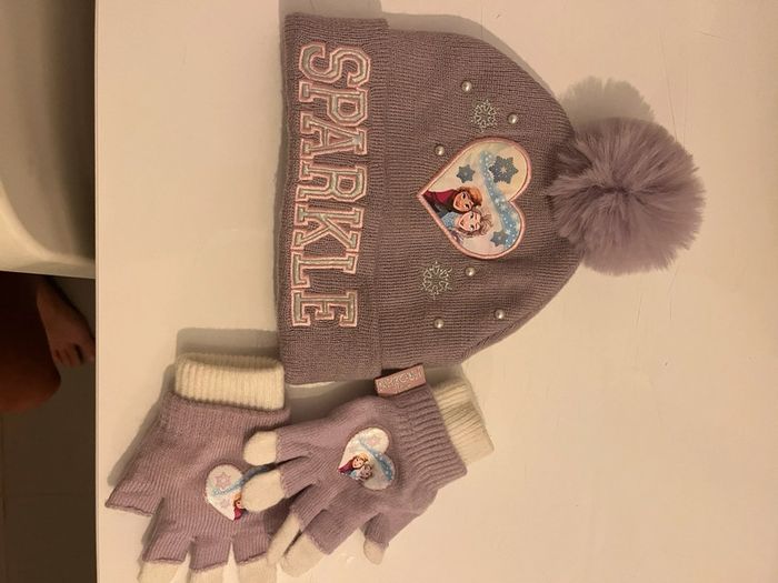 Mot bonnet et gants fille
