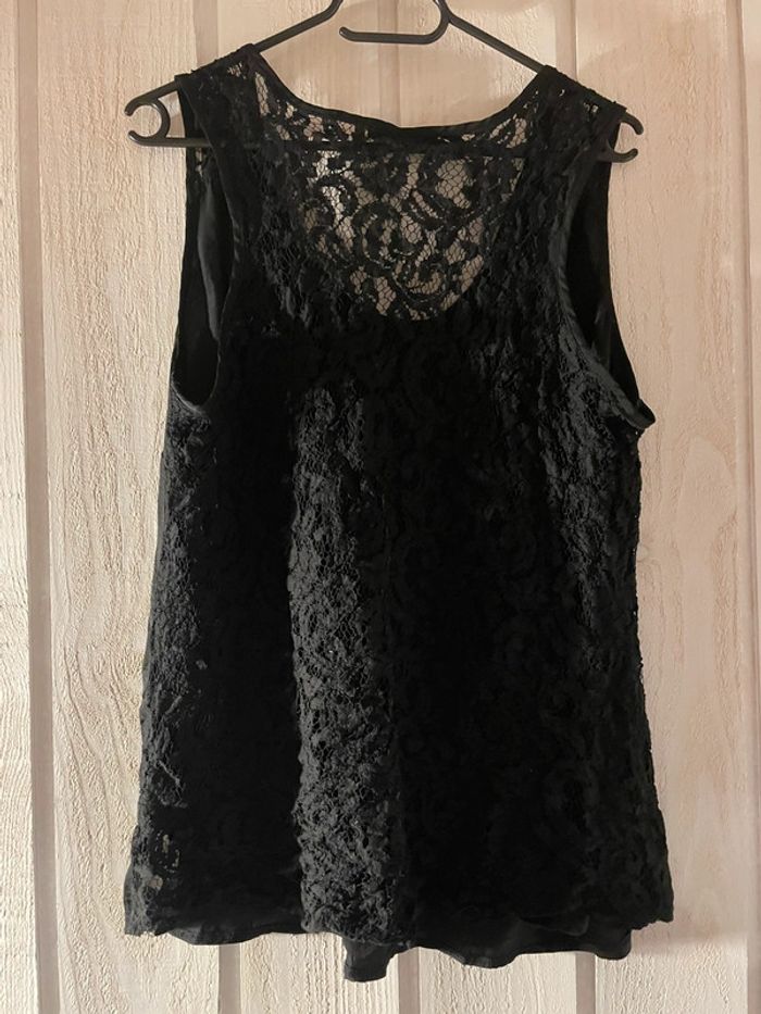 Top dentelle noir MIM - photo numéro 3