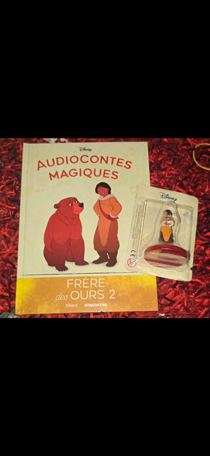 Frère des ours 2 Audioconte magique altaya livre et figurine disney audio compte