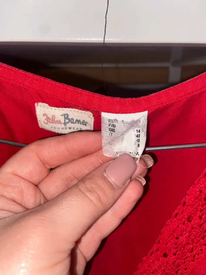 Chemise manche courte  rouge - photo numéro 3