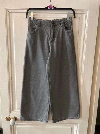 Jean court taille haute gris 12 ans - Monoprix Teens