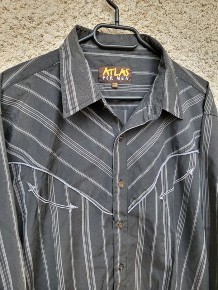 Chemise Atlas vintage baggy Aventure cargo tie and dye - photo numéro 2