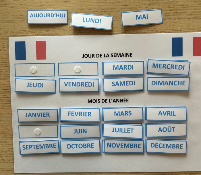 Fiche Montessori : La date du jour dans 3 langues - photo numéro 3