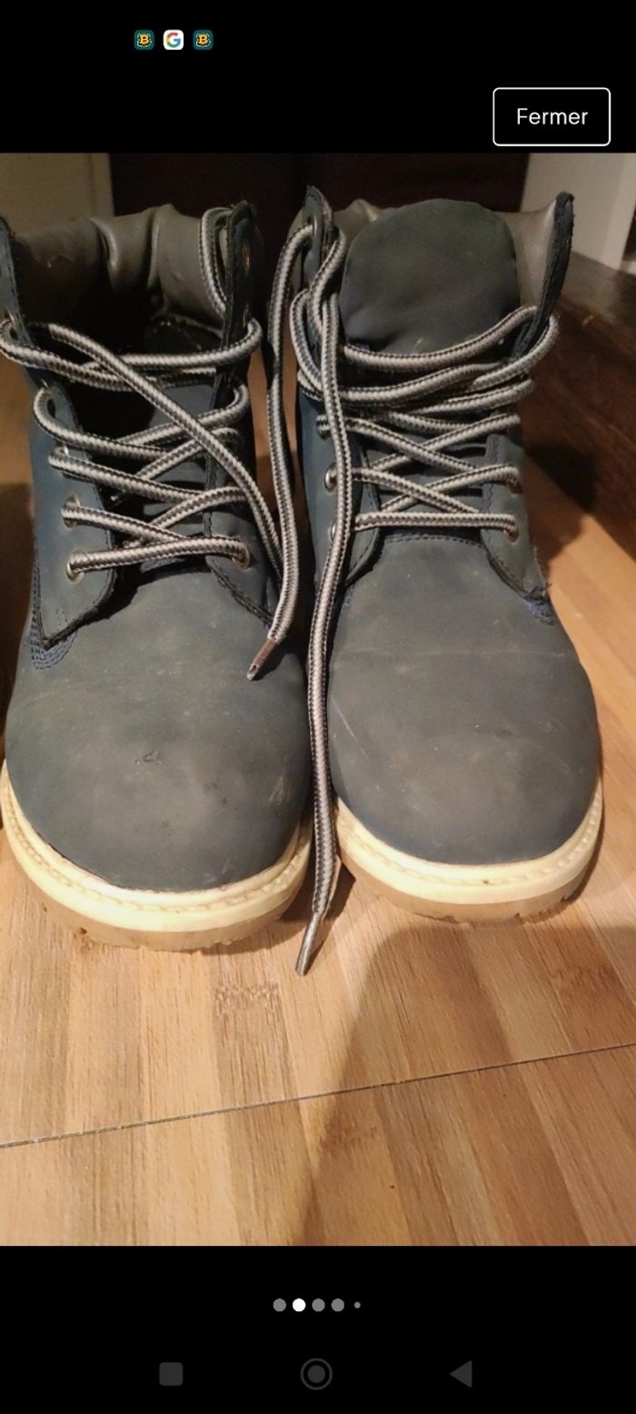Lot baskets et botts - photo numéro 3