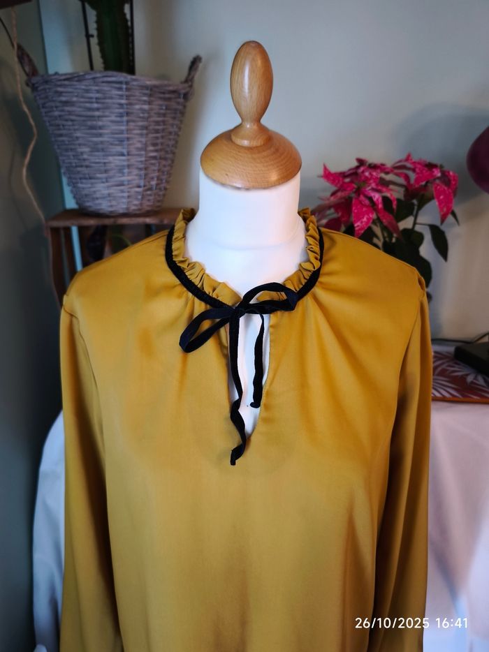 Blouse moutarde VEROMODA 40 - photo numéro 4