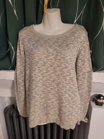 Pull jennyfer taille s femme gris avec effet multicolore