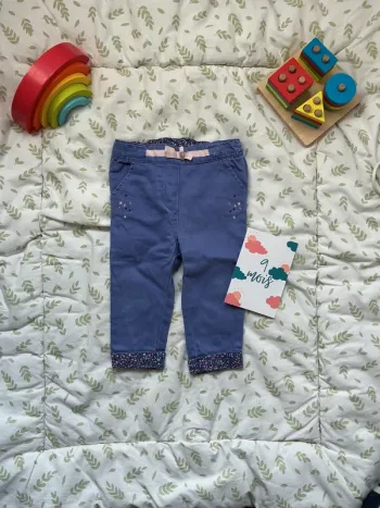 pantalon violet avec broderie 9 mois sergent major