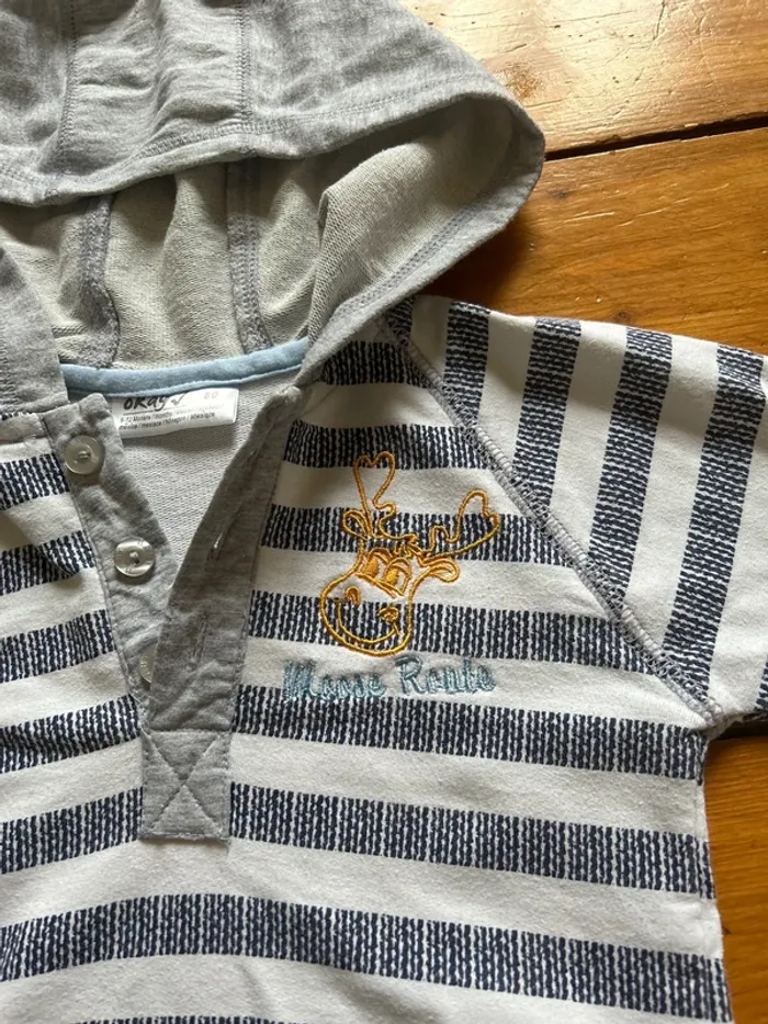 Pull à capuche 12 mois - photo numéro 3