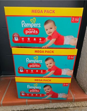 Couches pampers pants taille 3