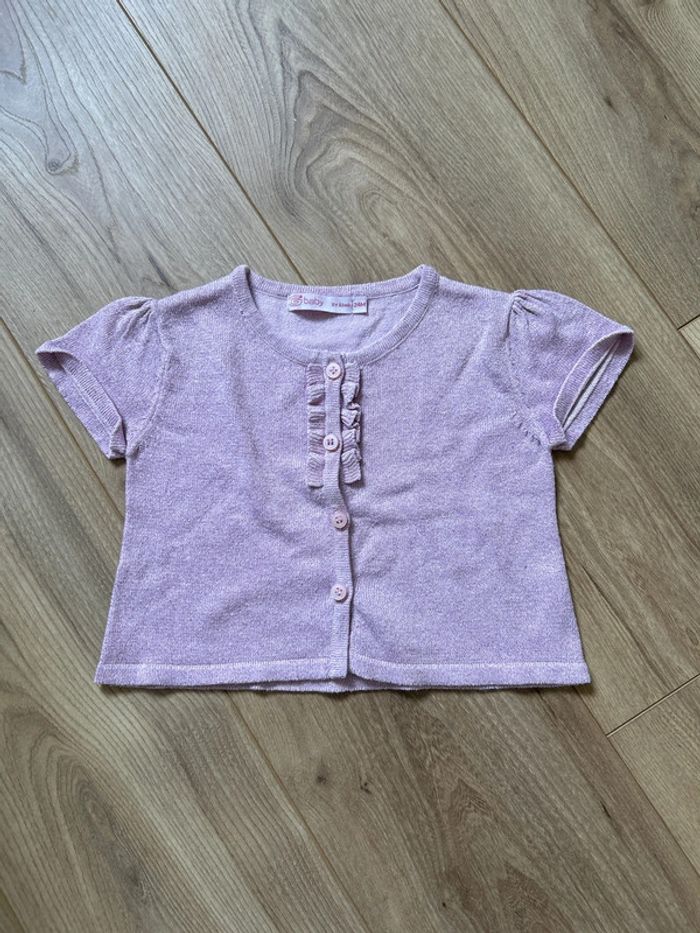 Gilet légèrement pailleté