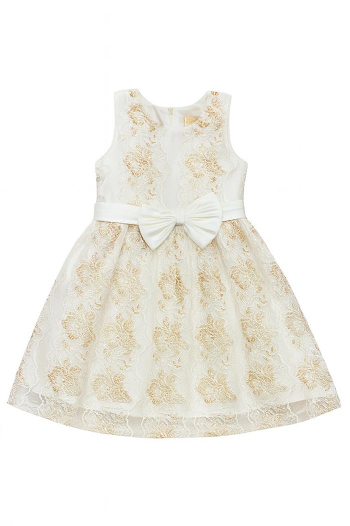 Robe écrue a dentelle