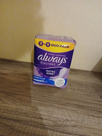 Protection fuite urinaire neuf jamais servi