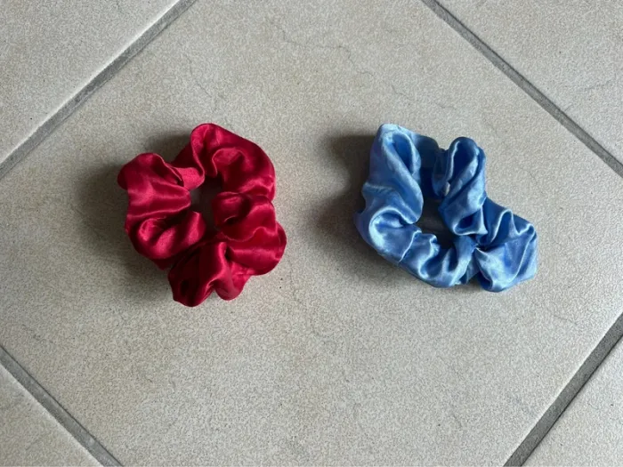 Lot de 2 chouchous en satin - photo numéro 2