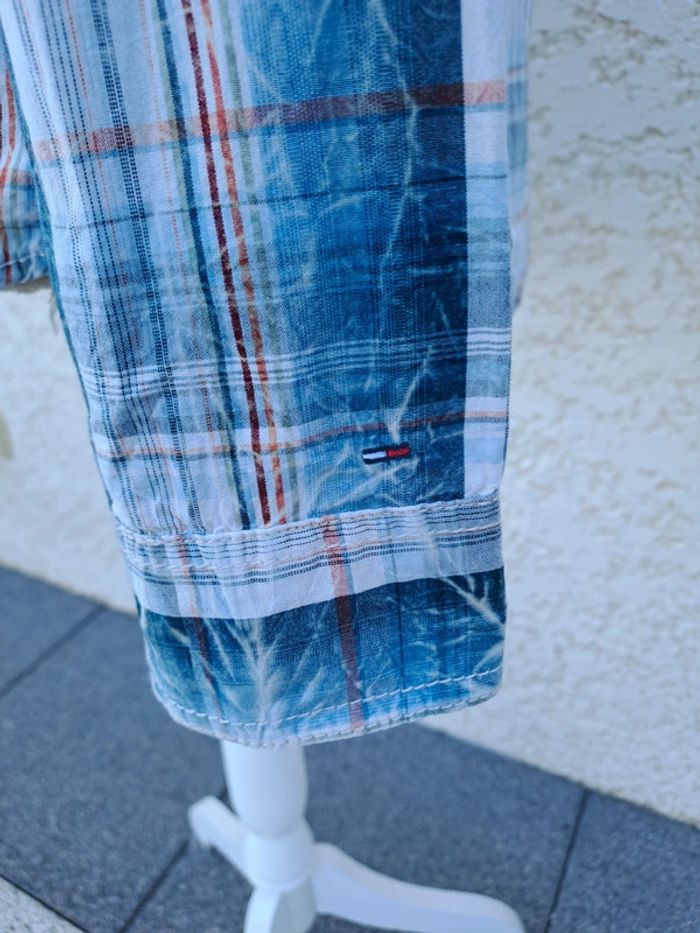 Chemise carreaux femme Tommy Hilfiger t. L - photo numéro 4