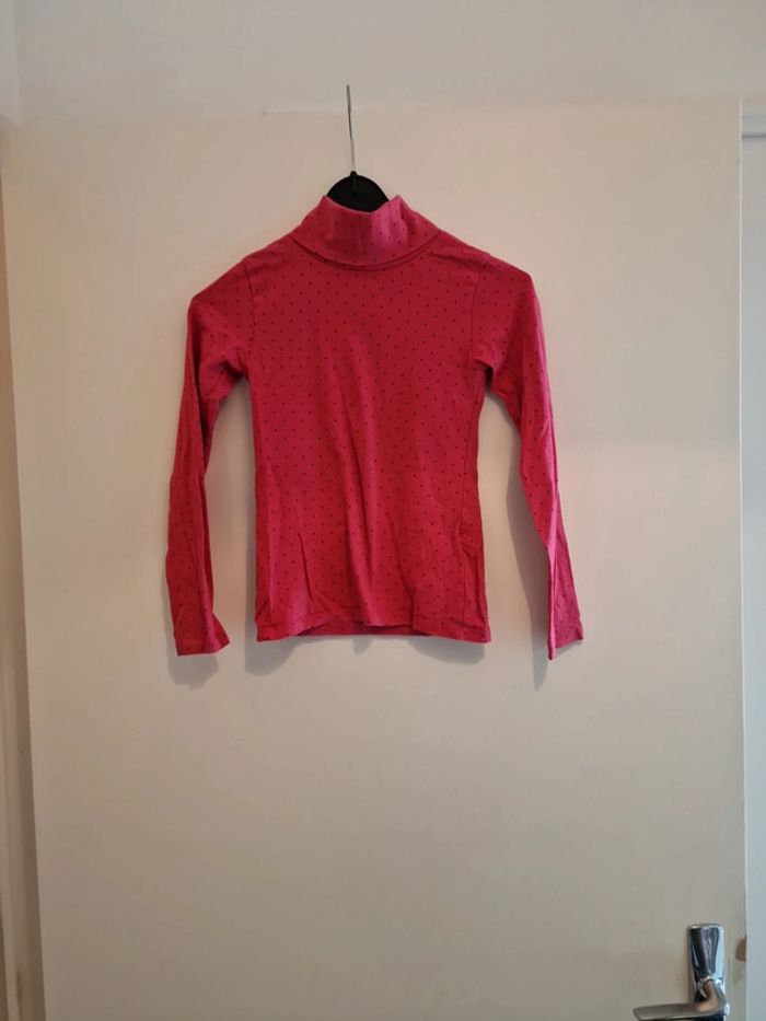 Tee-shirt manches longues Col roulé fille