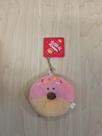 Porte-clés peluche Tsuburana Hitomi "Fast Food" : Donut