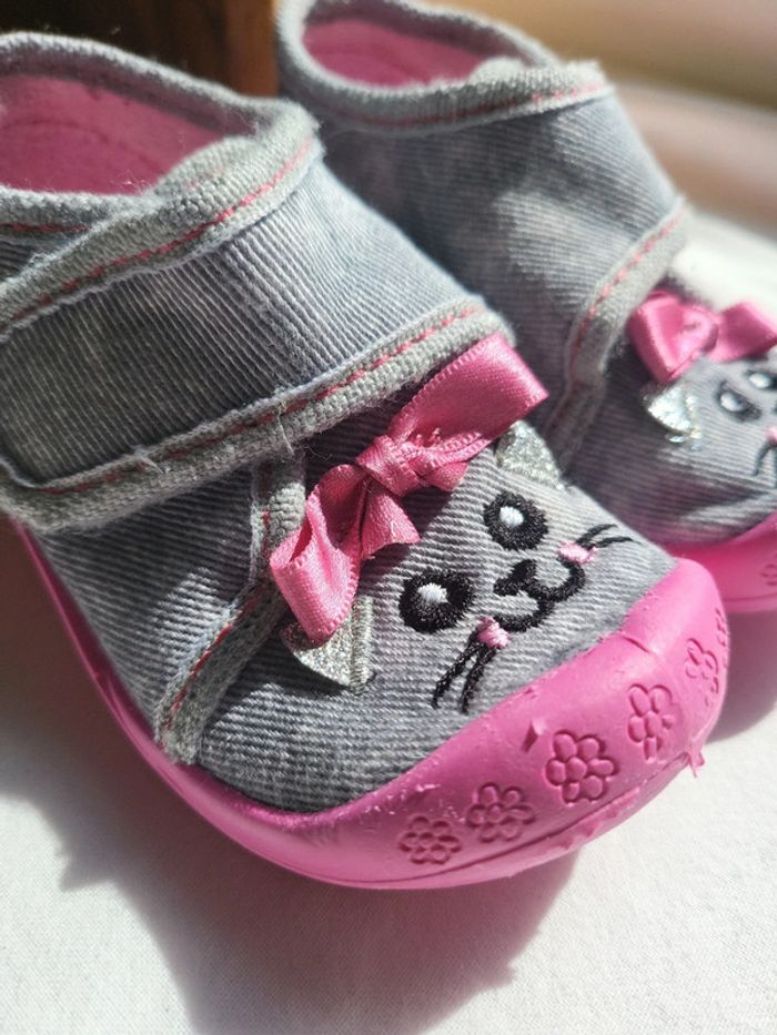 Chaussons fermés scratchs souris 21 - photo numéro 2