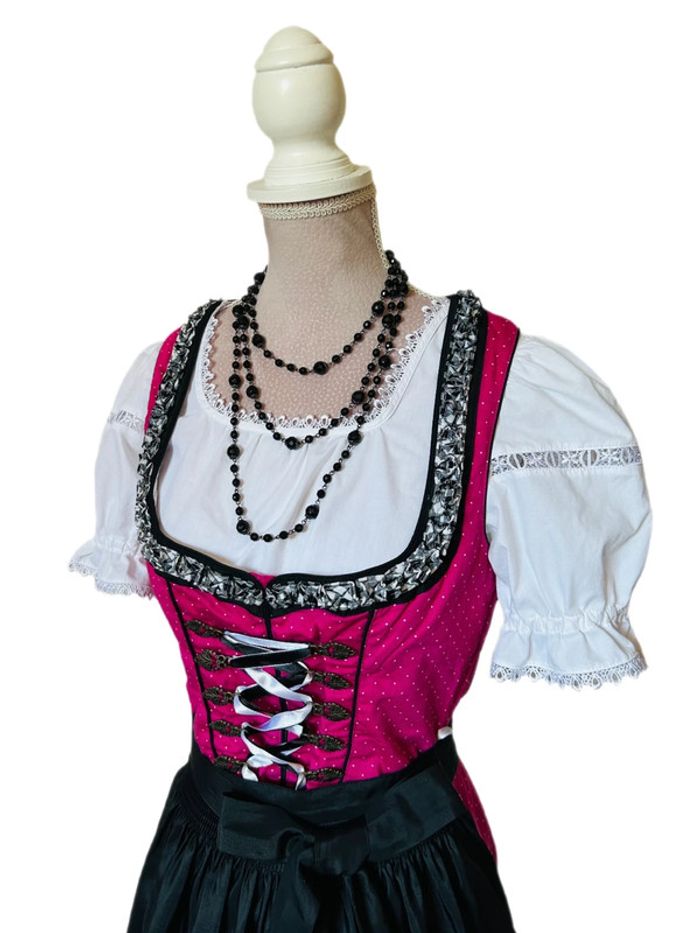 🩷🌿Robe traditionnelle autrichienne T.34 Oktoberfest Dirndl cottagecore fairycore whimsigoth dress🌿🩷 - photo numéro 6