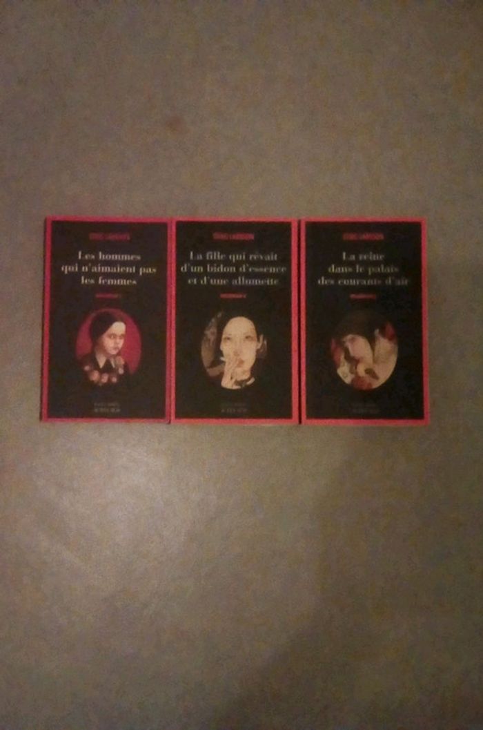 Lot de 3 livres Stieg Larsson