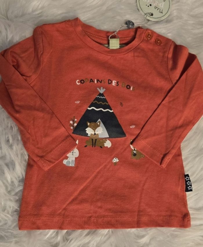 Neufs (non portés)🏷🏷🏷💙🤩😍 superbe ensemble teeshirt ml et pantalon velours 9 mois garçon 💙😍🤩 - photo numéro 7