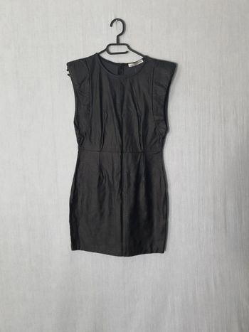 Robe simili cuir pull and bear