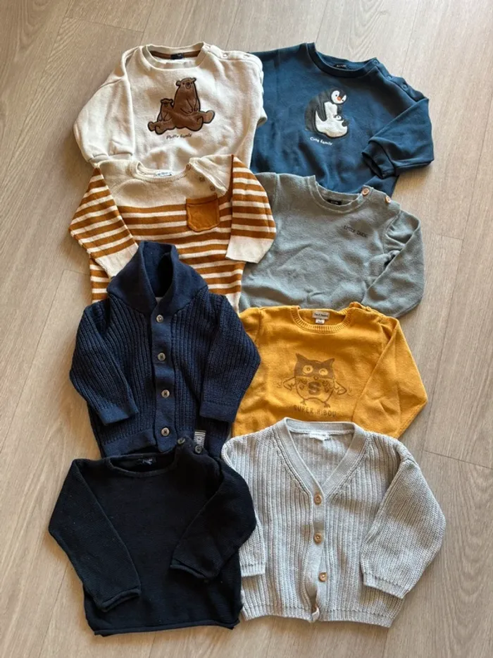 Lot pulls et sweats 12 mois - photo numéro 2