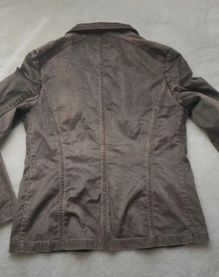 Veste blazer en velours marron Saint Hilaire 42 - photo numéro 3