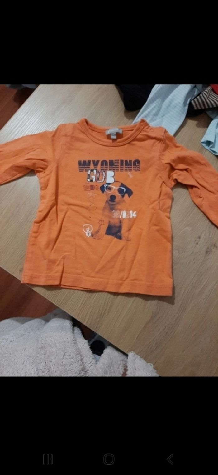 Lot de 8 t-shirt manches longues 12 mois - photo numéro 8