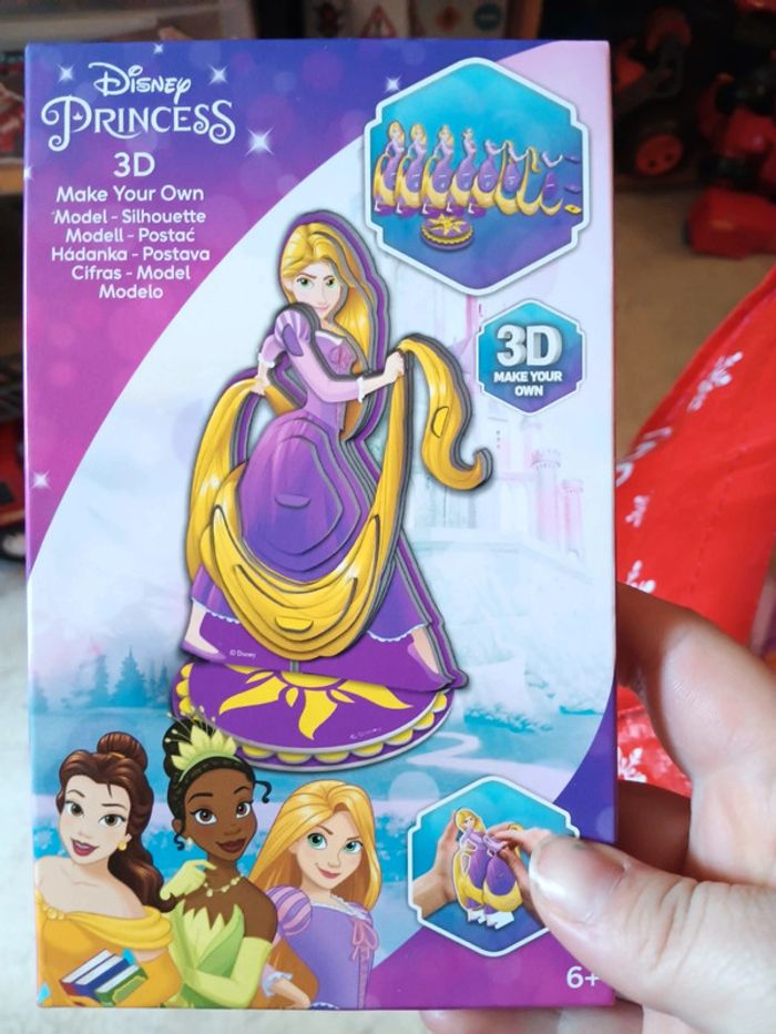 Silhouette en 3d à confectionner Raiponce disney