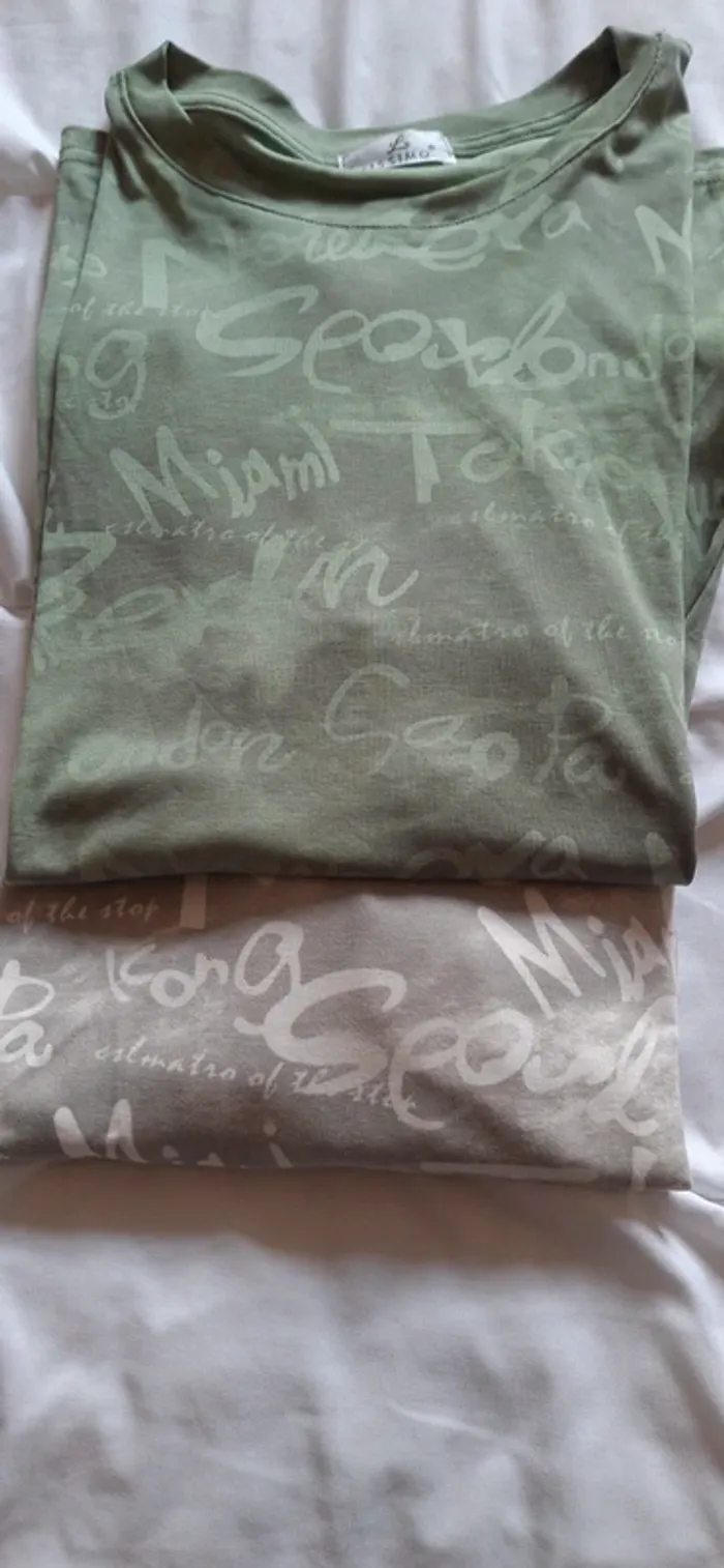 Lot t-shirt taille l - photo numéro 8