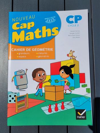 Cap maths CP cahier de géométrie