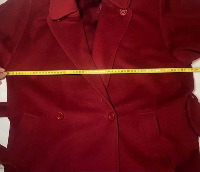 Manteau long »Fousk »rouge sombre - photo numéro 3