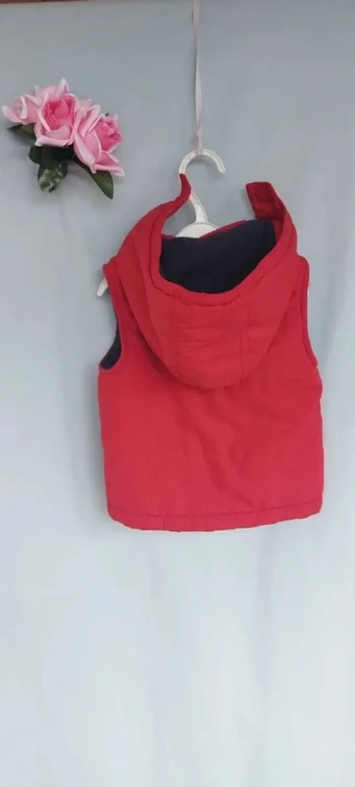 Blouson à capuche chaud sans manches mixte Kimbaloo 18 mois - photo numéro 4