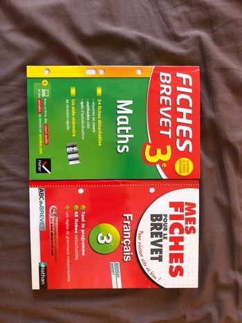 Lot mes fiches pour le brevet