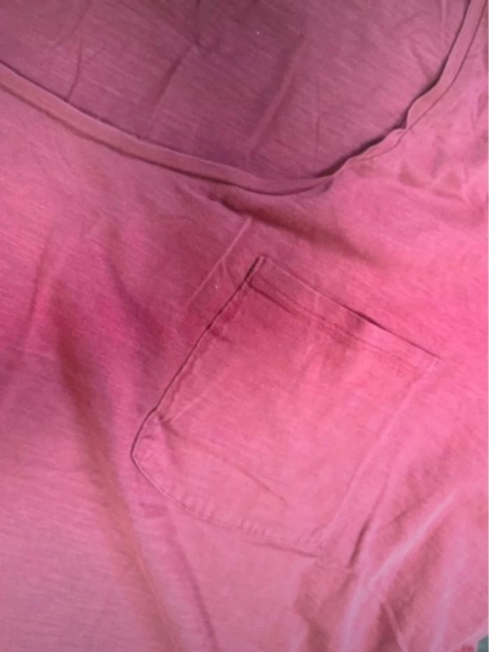 T-shirt kiabi rouge framboise taille 3xl - photo numéro 4