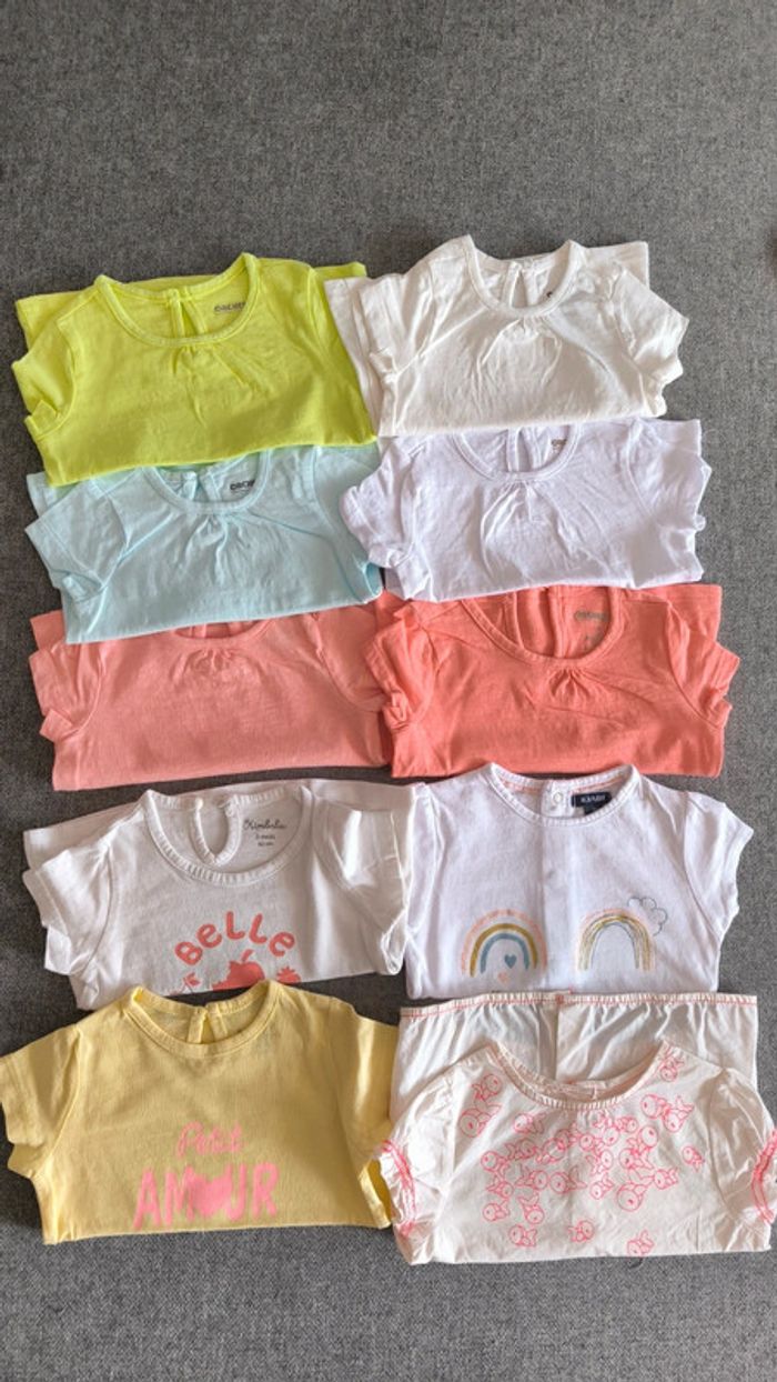 Lot de tee shirts manches courtes