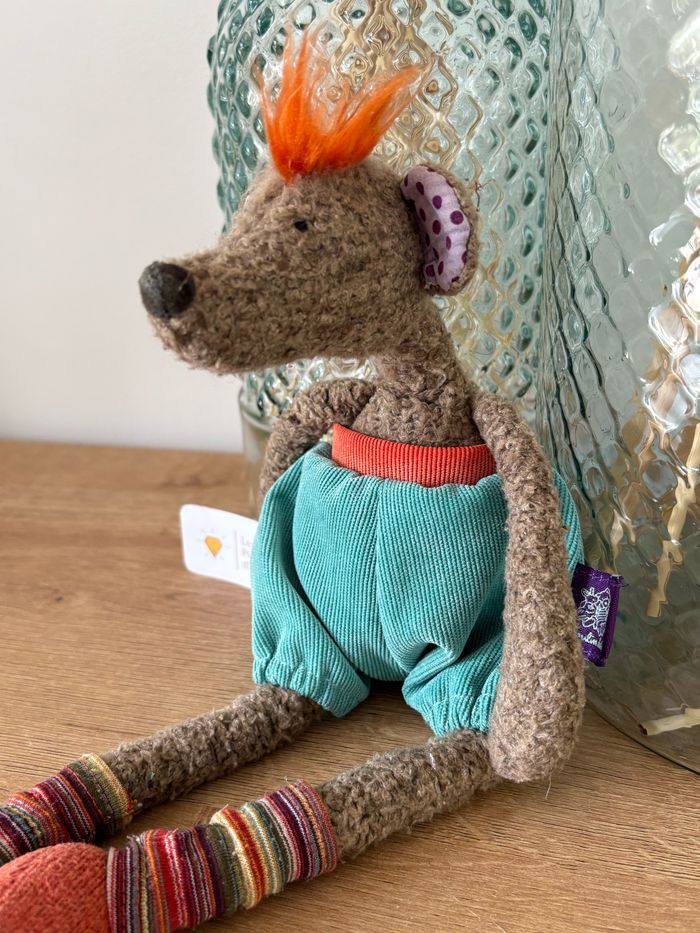 Doudou peluche souris au fond de la cour - photo numéro 5