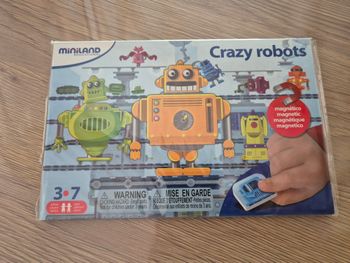 Miniland Crazy Robots 🤖 Jeu Magnétique NEUF