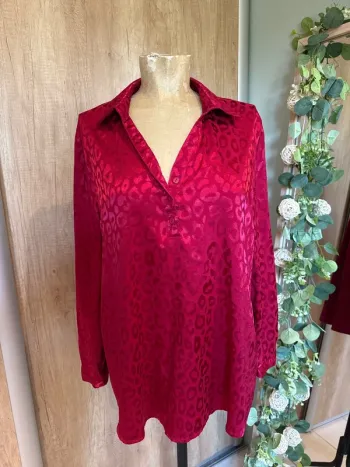 Jolie blouse fluide satinée femme