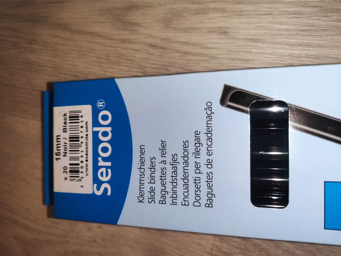 Exacompta 20 baguettes A4 à relier neuves - photo numéro 2