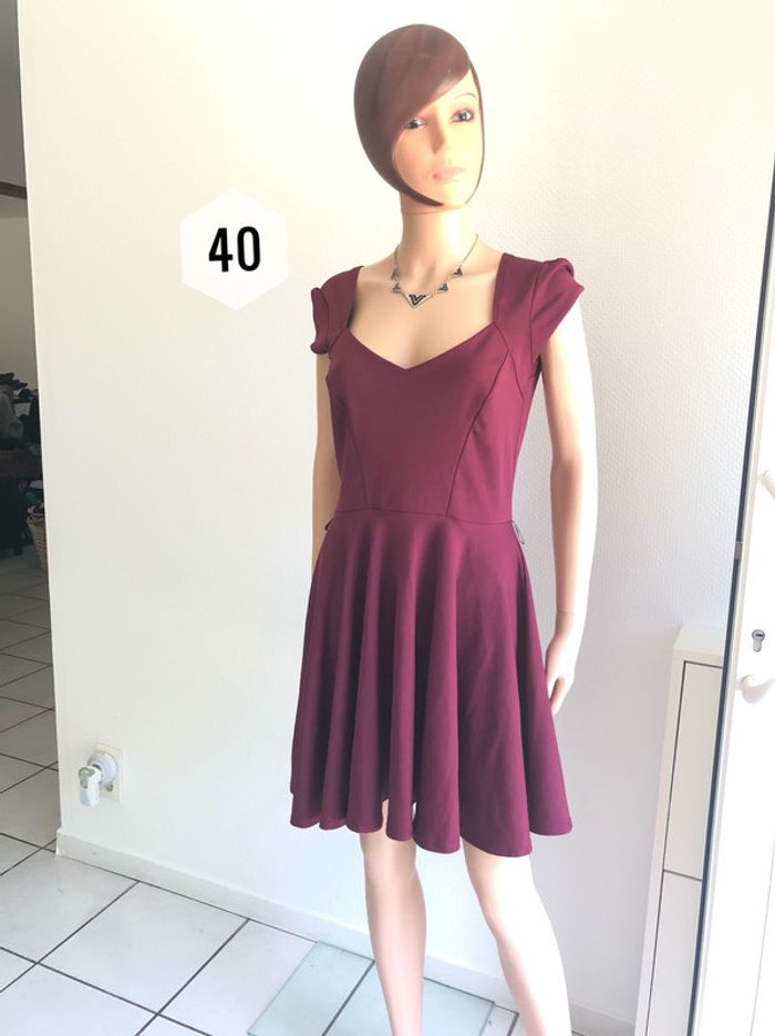 🌹🌸 Magnifique Robe neuve prune  jamais portée boohoo🌸🌹