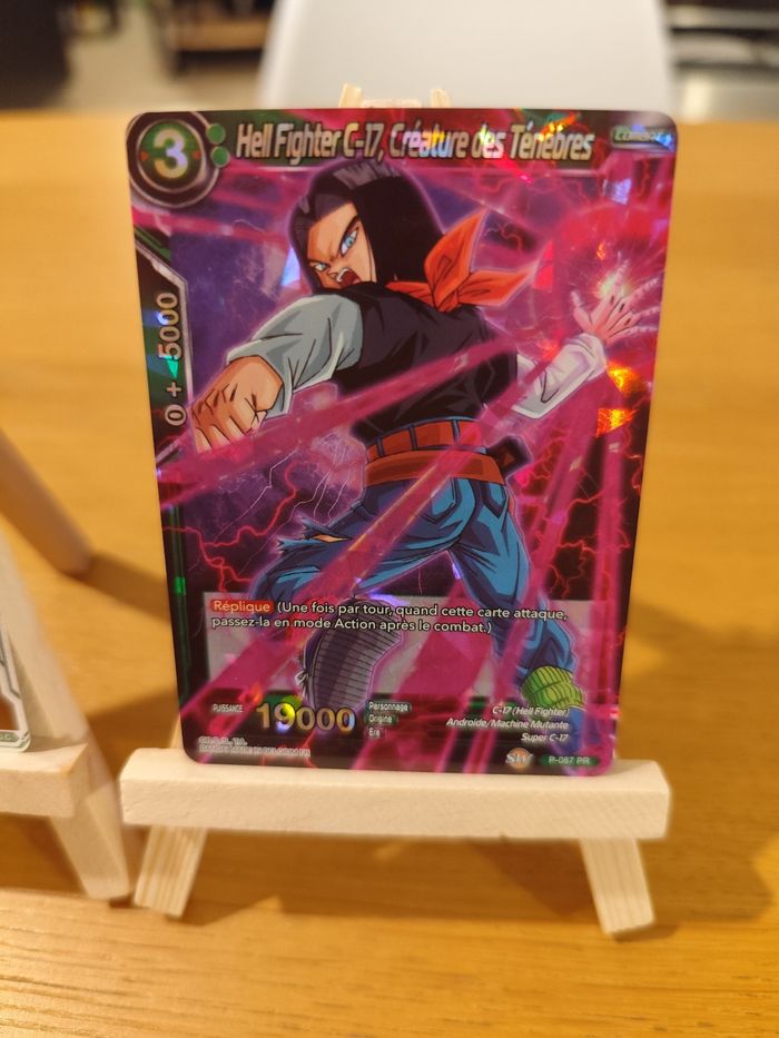 Lot cartes dragon ball super Vegeta C-17 foiled brillante promo - photo numéro 2
