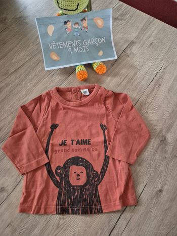 🐒 T-shirt ML garçon TAO 9m