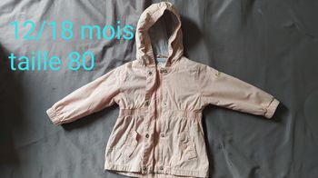 Veste /parka taille 80       12/18 mois
