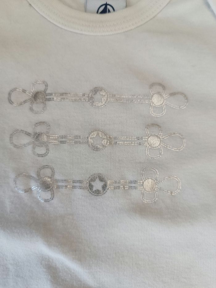 Body blanc Petit Bateau 18 mois - photo numéro 4