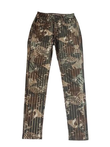 Pantalon décontractée kaki / or taille XS