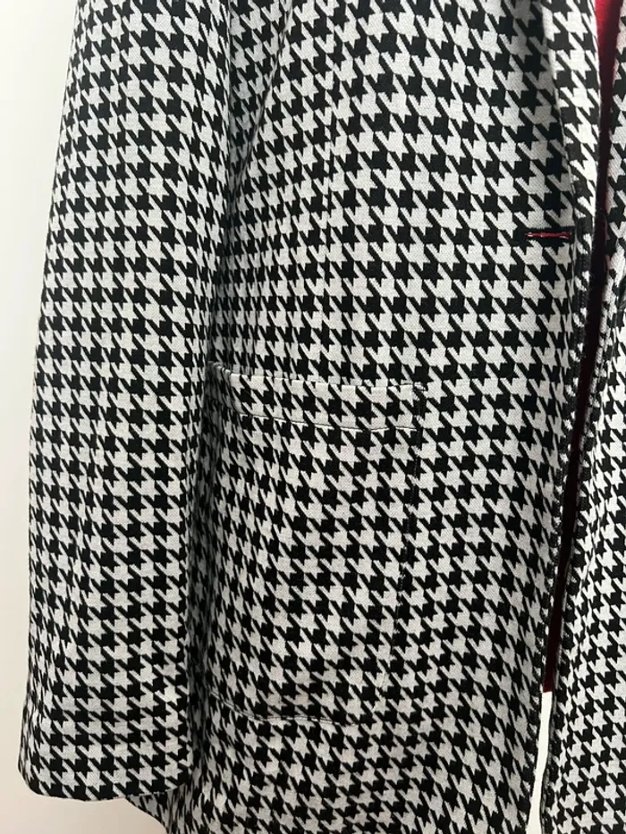 Blazer pied de poule noir et blanc Damart - photo numéro 4