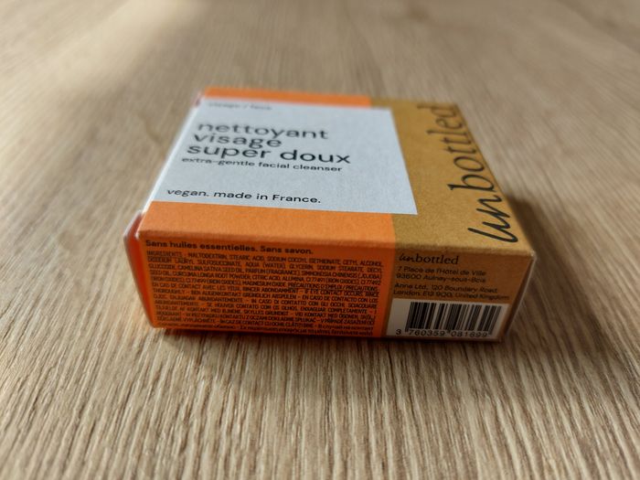 Unbottled nettoyant visage super doux solide vegan 30g - photo numéro 4